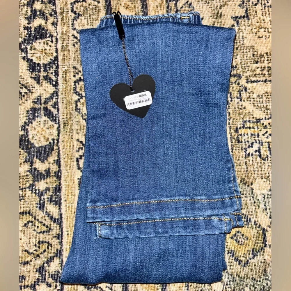 Fashion Nova Kids Girls Stylish Blue Denim Jeans